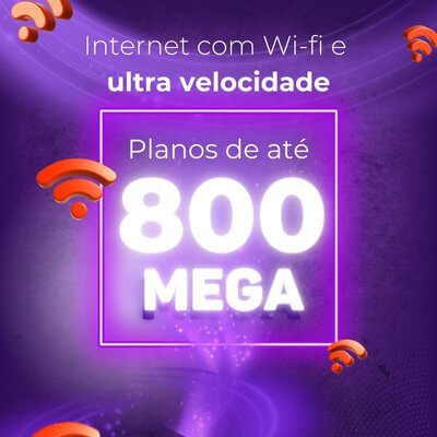 Plano de Internet 800 Mega